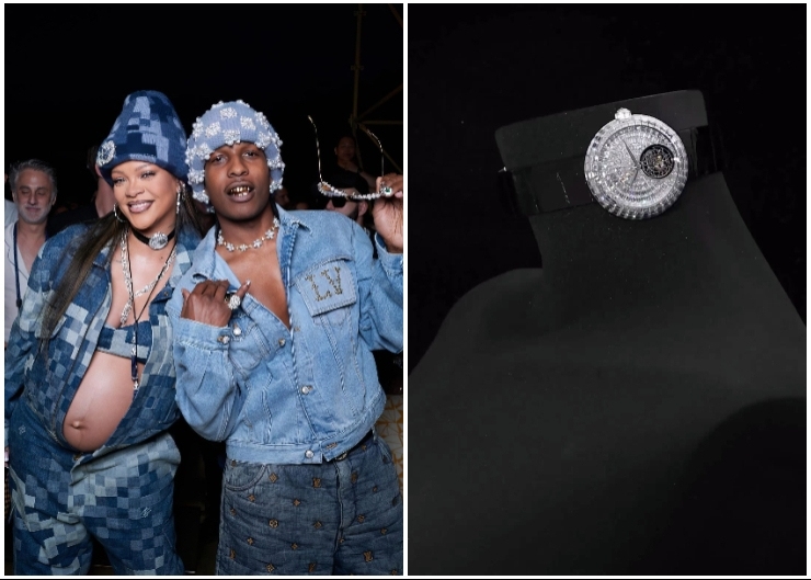 Rihanna 配戴Jacob & Co.腕錶璀璨亮相Louis Vuitton時裝秀
