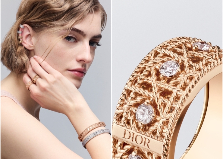 細織優雅藤格，點亮自信光芒｜DIOR全新My Dior珠寶系列演繹經典Cannage藤格紋