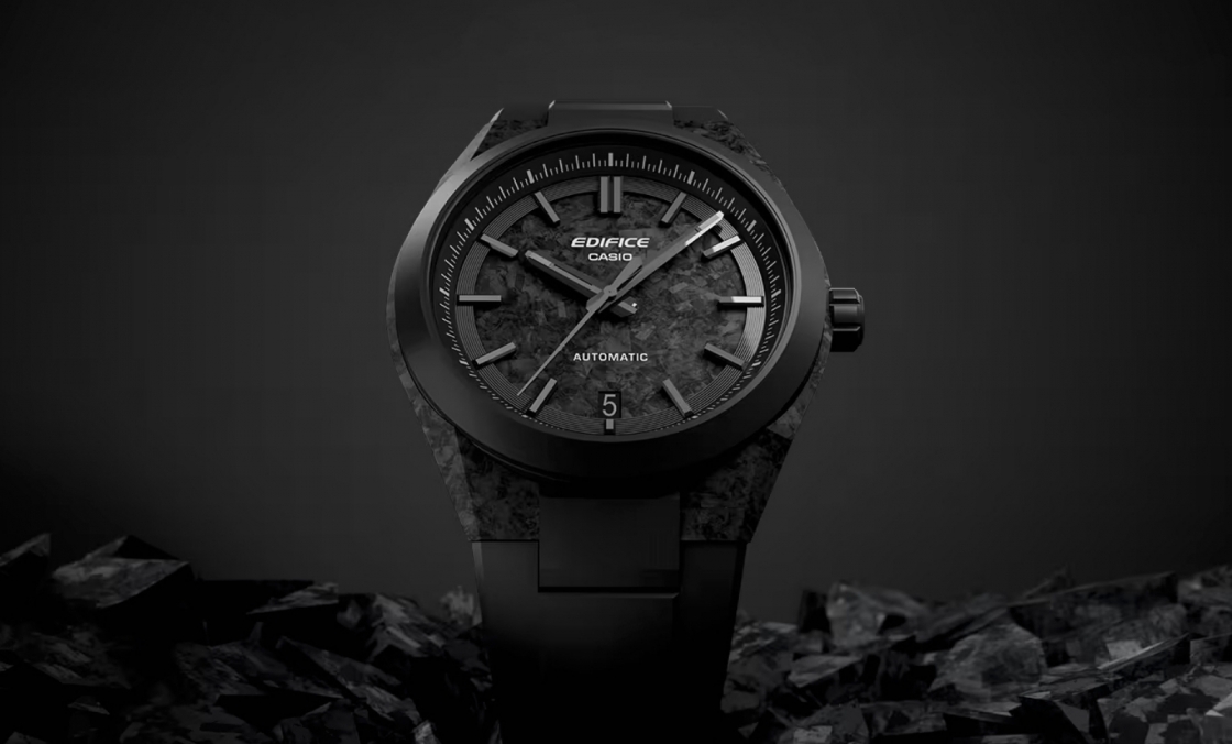 CASIO - EDIFICE - EFK-100XPB-1A - CASIO首款機械錶登場！EFK-100系列鍛造碳強勢來襲