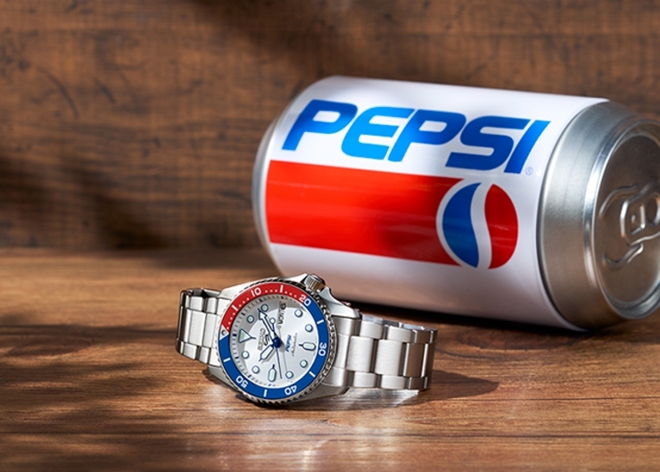 「百事圈」終於名正言順，SEIKO正式推出Pepsi聯名限量錶