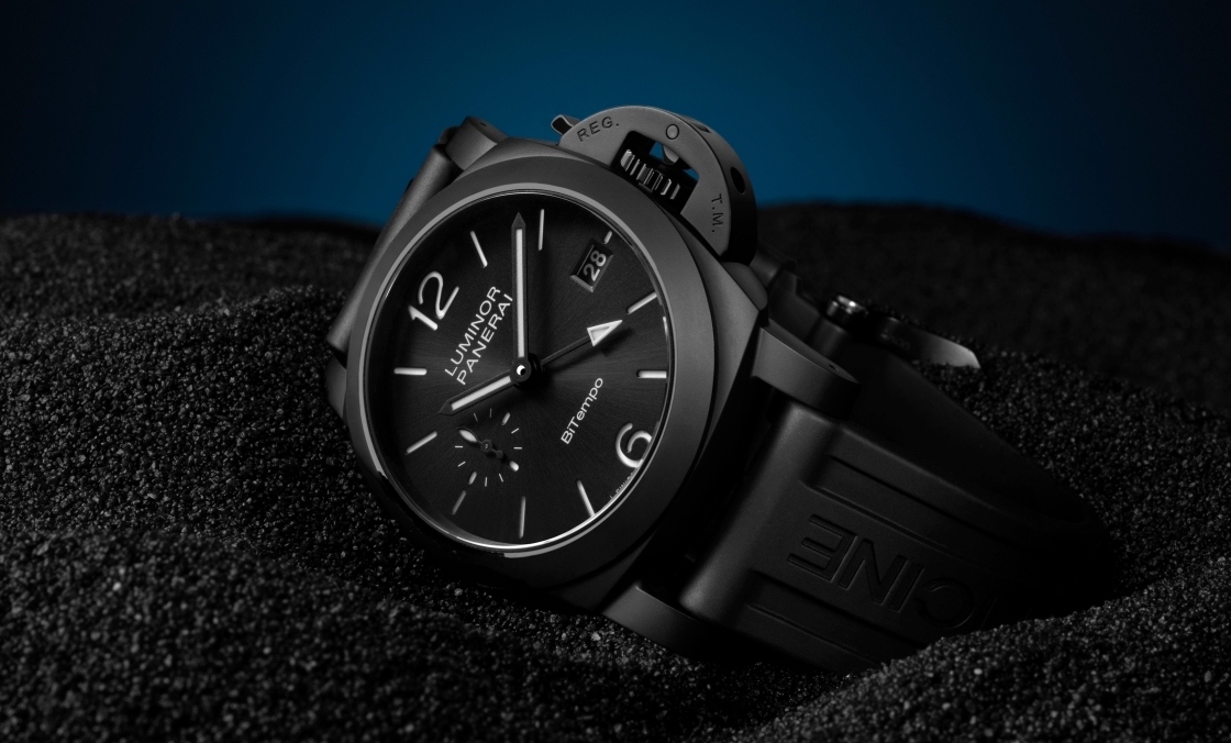 PANERAI - LUMINOR - PAM01460 - 更小巧的極黑陶瓷腕錶！PANERAI推出全新Luminor GMT Ceramica PAM01460