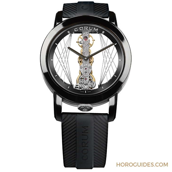 CORUM - BUBBLE - B113/03952 - 金色吊橋 懸絲掛冕|CORUM金橋系列 建築與製錶美學的極致融合