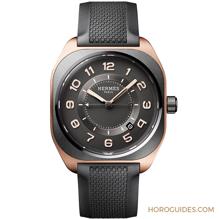 HERMES - H08 - Hermès H08 - 愛馬仕HERMÈS H08腕錶推出玫瑰金奢華版本