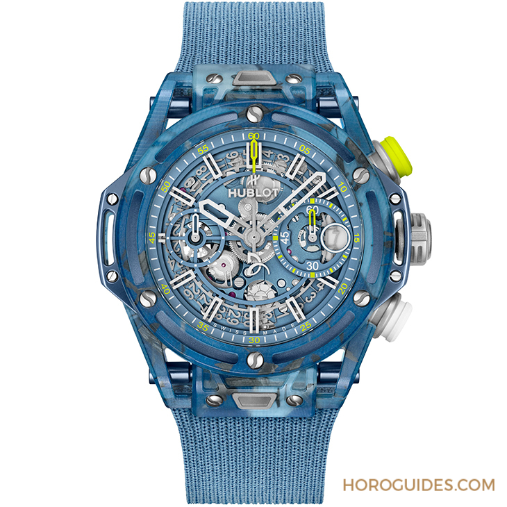HUBLOT - BIG BANG - 441.QKB.5120.NR.DJO24 - 這支錶有他的網球魂！以球拍與球衣纖維入作的HUBLOT BIG BANG UNICO喬科維奇計時碼錶