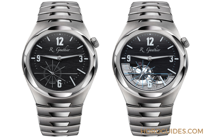 ROMAIN GAUTHIER - C by Romain Gauthier - MON00582 - 黑色面盤款全新亮相｜ROMAIN GAUTHIER C by Romain Gauthier 鈦金屬鍊帶腕錶