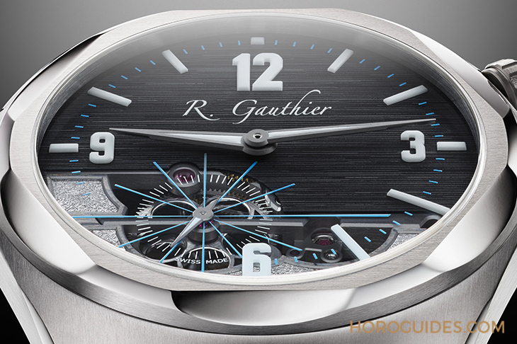 ROMAIN GAUTHIER - C by Romain Gauthier - MON00582 - 黑色面盤款全新亮相｜ROMAIN GAUTHIER C by Romain Gauthier 鈦金屬鍊帶腕錶
