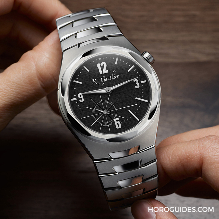 ROMAIN GAUTHIER - C by Romain Gauthier - MON00582 - 黑色面盤款全新亮相｜ROMAIN GAUTHIER C by Romain Gauthier 鈦金屬鍊帶腕錶