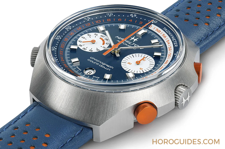 HAMILTON - AMERICAN CLASSIC - H51606640 - 1970年代賽車風華再現，HAMILTON Chrono-Matic 50限量藍色版登場
