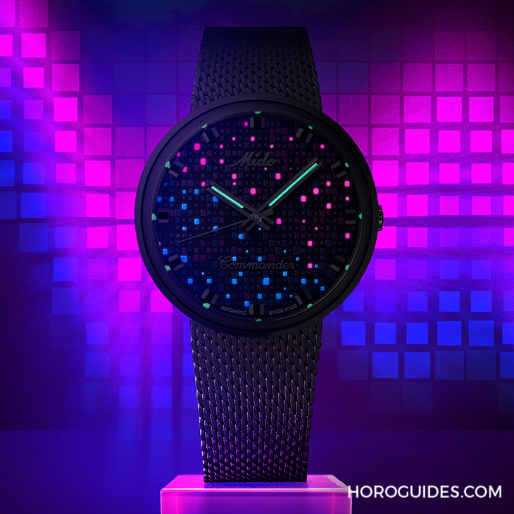 MIDO - COMMANDER - M8429.4.N7.11 - MIDO美度表Commander 1959像素錶盤：炫彩結合夜光，日夜皆精彩