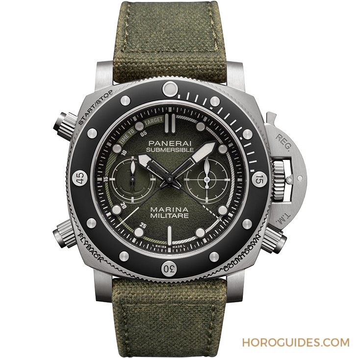 PANERAI - SUBMERSIBLE - PAM01699 - 意大利海軍航空新兵報到!PANERAI全新Submersible Chrono Marina Militare體驗版PAM01699登場