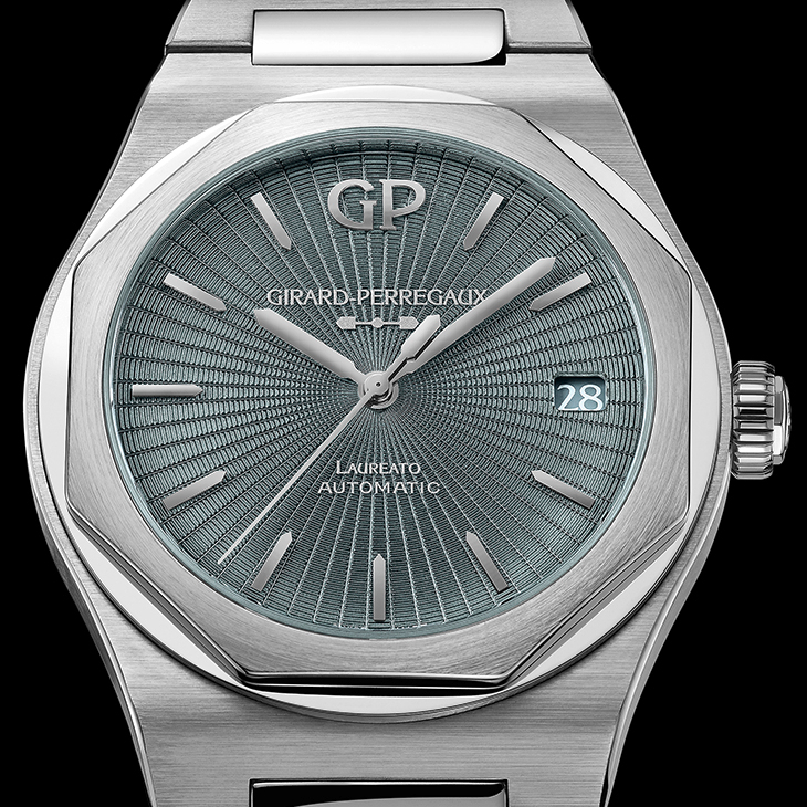 GIRARD-PERREGAUX - LAUREATO - 81010-11-3475-1CM - GP芝柏表再推Laureato力作，灰色琺瑯錶盤質感再升級