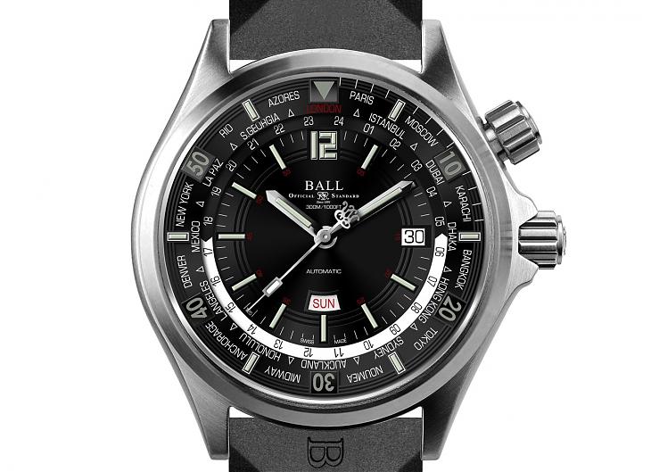BALL WATCH - Engineer Master II - BALL WATCH 世上首配星期/日期顯示的世界時間潛水時計