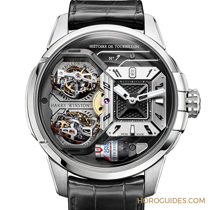 HARRY WINSTON - Histoire de Tourbillon - HCOMDT51WW001 - 指針變轉盤，HARRY WINSTON史詩陀飛輪有"8"加持