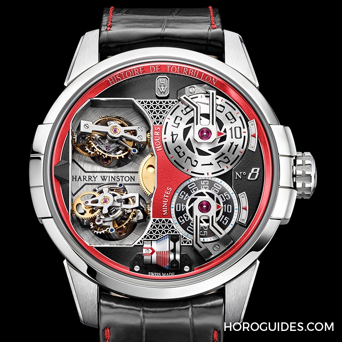 HARRY WINSTON - Histoire de Tourbillon - HCOMDT51WW001 - 指針變轉盤，HARRY WINSTON史詩陀飛輪有"8"加持