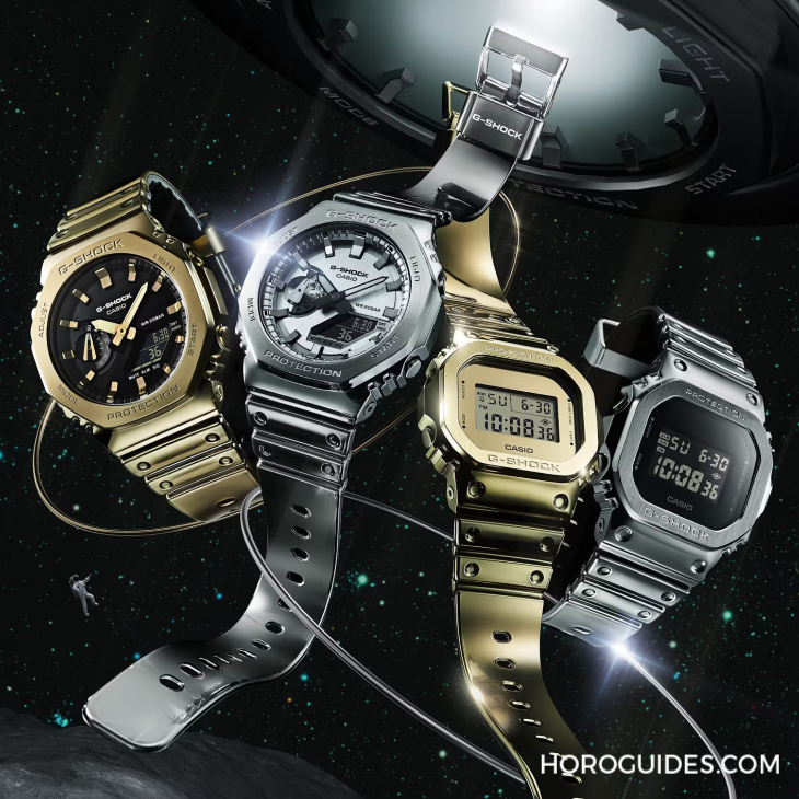 CASIO - G-SHOCK - GM-2100YM-8A - 質感 x 舒適：G-SHOCK全新Fine Metallic系列，金屬質感的進化型矽膠錶帶