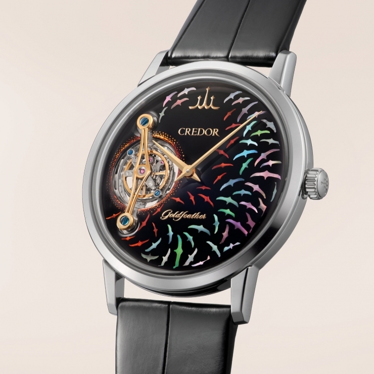 CREDOR - Goldfeather - GBCF999 - CREDOR珍稀之作：Goldfeather Tourbillon限量登場，詩意工藝凝結日本製錶美學