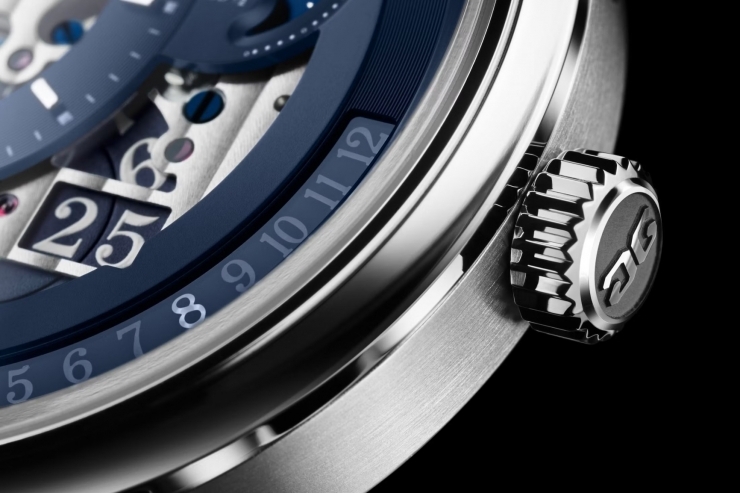 GLASHÜTTE ORIGINAL - PANO - 1-92-11-01-03-61 - 格拉蘇蒂原創再創經典，全新PanoMaticCalendar 偏心年曆「晨曦藍」鏤空腕錶登場