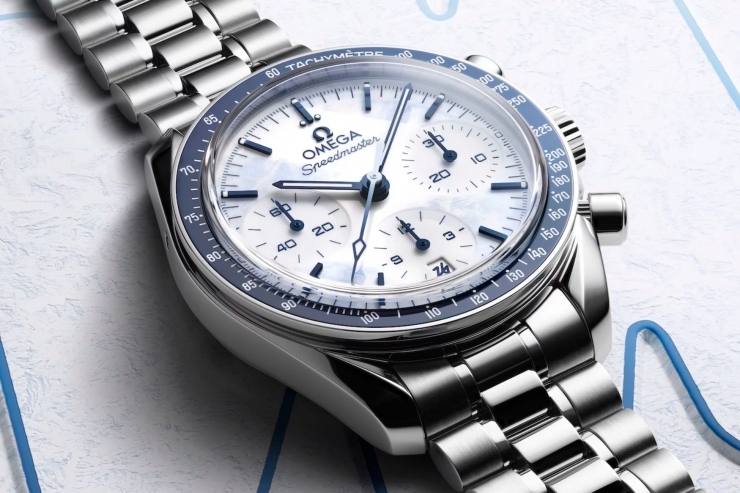 OMEGA - SPEEDMASTER - 522.30.38.50.04.001 - OMEGA發表Speedmaster 38mm Milano Cortina 2026冬奧特別版，以冰藍設計詮釋運動與時間之美