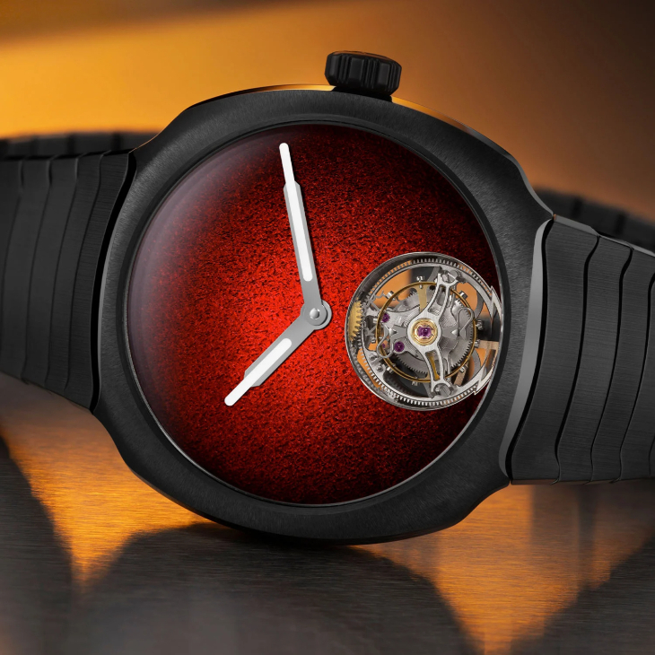 H. MOSER & CIE - 灰黑陶瓷綻紅焰：H. Moser & Cie. 首款全陶瓷 Streamliner 陀飛輪登場