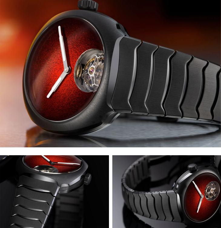 H. MOSER & CIE - 灰黑陶瓷綻紅焰：H. Moser & Cie. 首款全陶瓷 Streamliner 陀飛輪登場