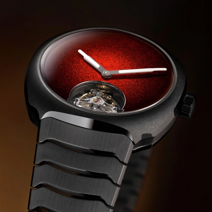 H. MOSER & CIE - 灰黑陶瓷綻紅焰：H. Moser & Cie. 首款全陶瓷 Streamliner 陀飛輪登場