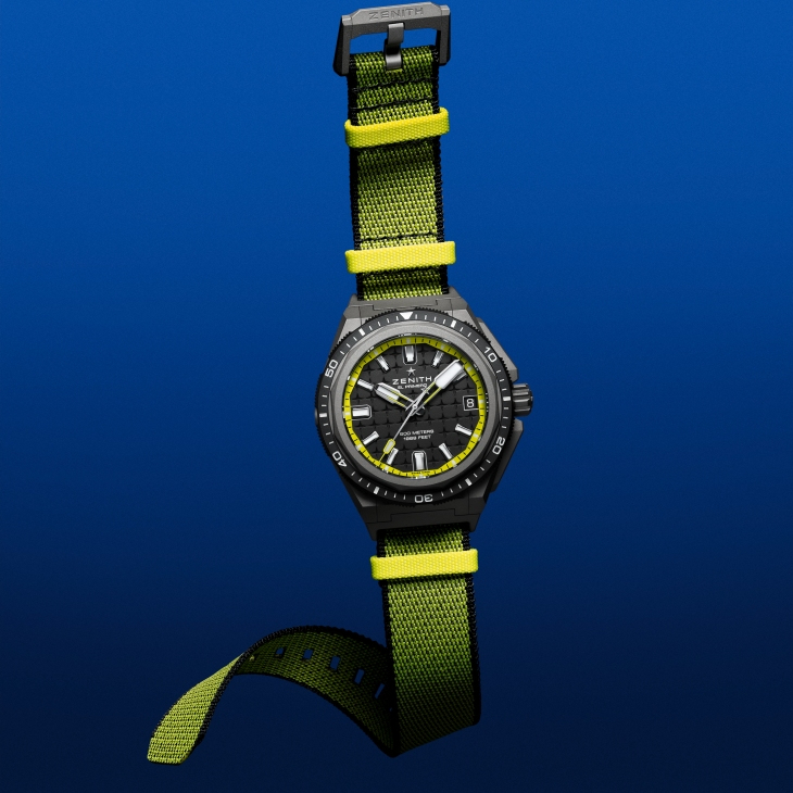 ZENITH - DEFY - 97.A3648.670/21.M3648 - 深海黑黄魅影｜ZENITH為Defy系列兩款潛水錶推出全新Shadow版本