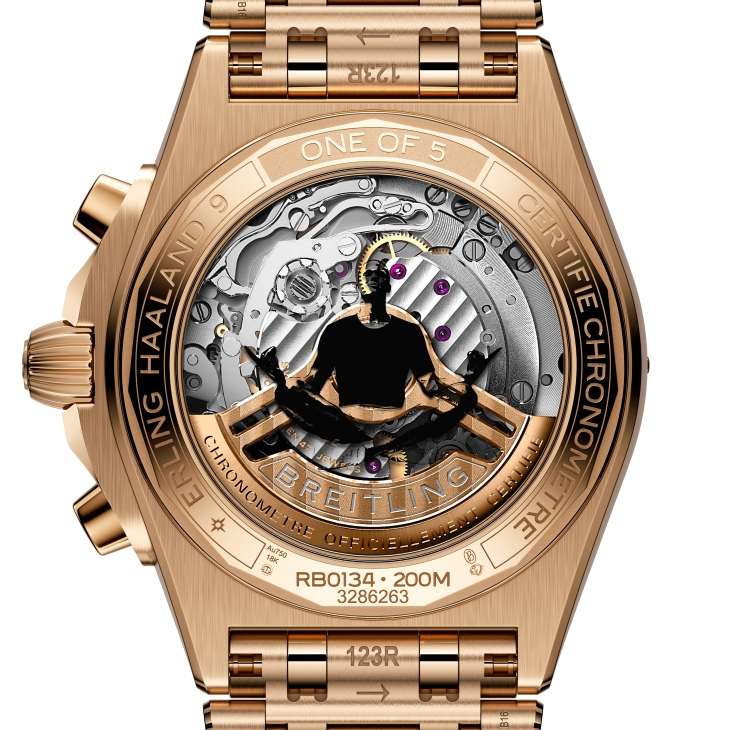 BREITLING - CHRONOMAT - RB01347A1F1S1 - 隕石獨步，征服球場｜BREITLING攜手曼城球星推出Erling Haaland Signature Chronomat限量版