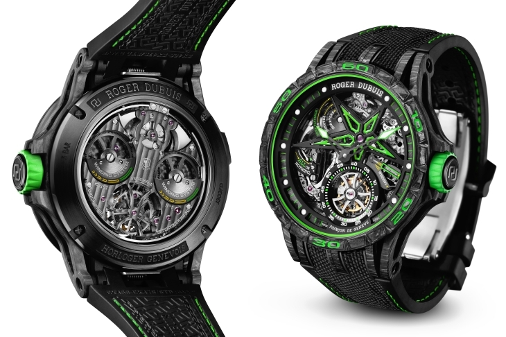 ROGER DUBUIS - EXCALIBUR - RDDBEX0862 - 限量一只！ROGER DUBUIS 三問飛行陀飛輪腕錶  