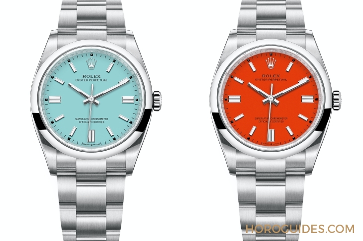 ROLEX - OYSTER PERPETUAL - 124300-0004 - 五彩繽紛！勞力士Oyster Perpetual 36一次推出五款新作