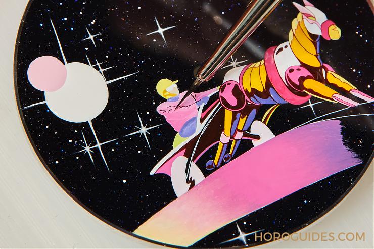 HERMES - ARCEAU - （Space Derby） - 夢幻濾鏡下的美漫英雄！Hermès Arceau Space Derby微繪工藝限量腕錶