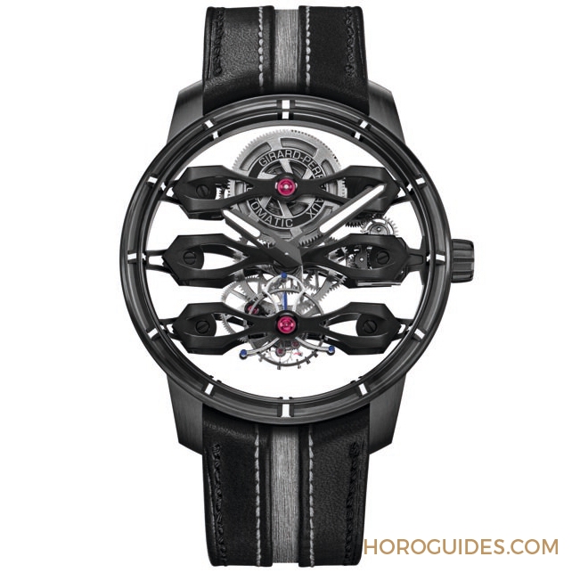 GIRARD-PERREGAUX - BRIDGES - 99296-21-001-BA6A - 懸浮幻覺來襲！GP三飛橋陀飛輪限量腕錶Aston Martin特別版