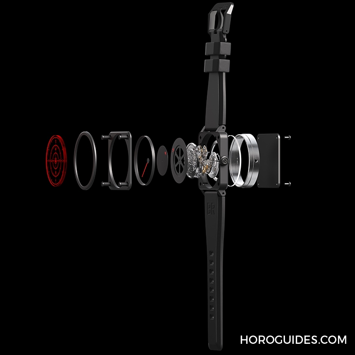 BELL & ROSS - INSTRUMENTS - BR0392-RRDR-CE/SRB - 用飛行雷達指時！BELL&ROSS BR 03-92 Red Radar Ceramic