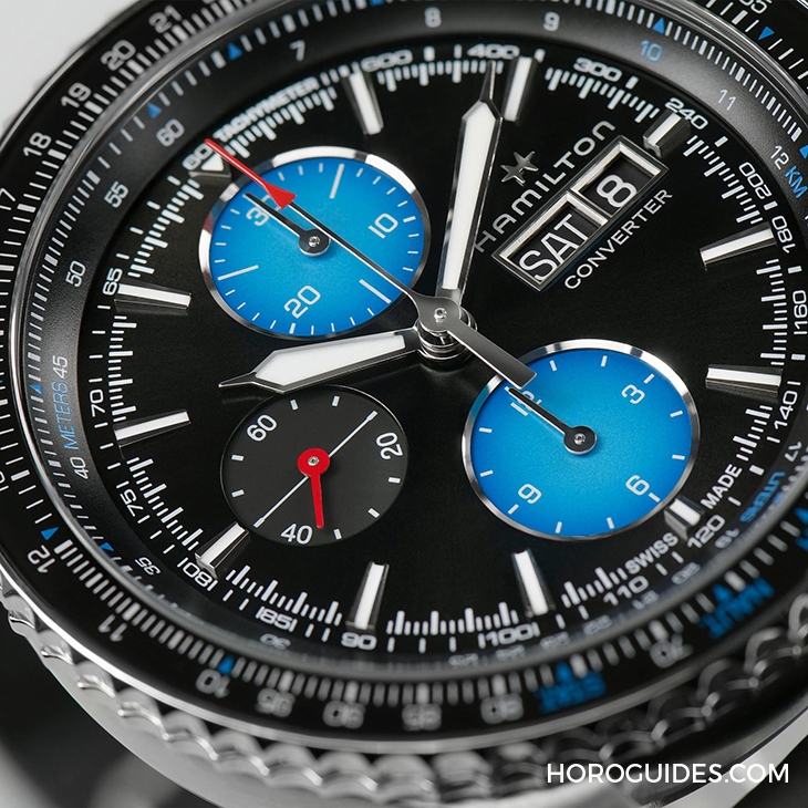 HAMILTON - KHAKI AVIATION - H76706730 - 向空中救援精銳致敬｜HAMILTON Khaki Aviation系列Air Zermatt Converter限量計時碼錶