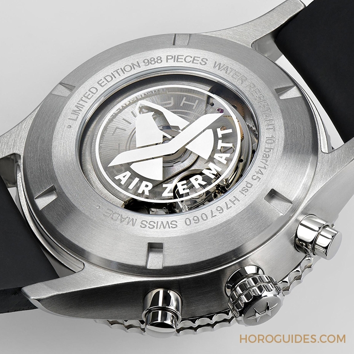 HAMILTON - KHAKI AVIATION - H76706730 - 向空中救援精銳致敬｜HAMILTON Khaki Aviation系列Air Zermatt Converter限量計時碼錶