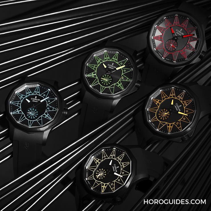 CORUM - ADMIRAL - A395/04004 - 黑潮湧現,五色齊發|Corum Admiral 42 Automatic Full Black