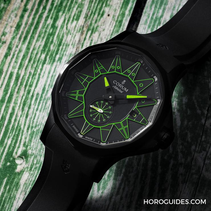 CORUM - ADMIRAL - A395/04004 - 黑潮湧現,五色齊發|Corum Admiral 42 Automatic Full Black