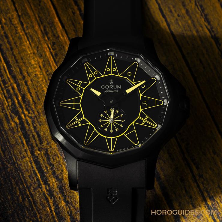 CORUM - ADMIRAL - A395/04004 - 黑潮湧現,五色齊發|Corum Admiral 42 Automatic Full Black