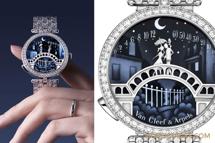 VAN CLEEF & ARPELS - POETIC COMPLICATION - VCARO90000 - 12點，巴黎戀人橋上見｜梵克雅寶為男士打造Midnight Pont des Amoureux腕錶