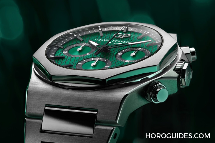 GIRARD-PERREGAUX - LAUREATO - 81020-11-001-11A - 有一種綠,叫做英國賽車綠|GP Laureato桂冠系列Aston Martin特別版計時腕錶