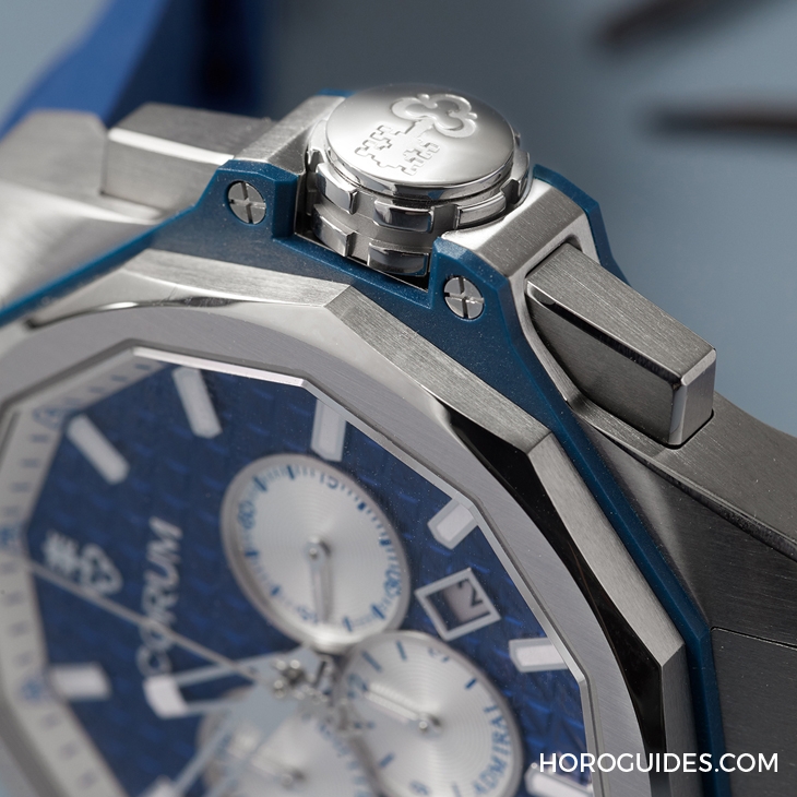CORUM - ADMIRAL - A132/04274 - 選擇障礙了！Corum Admiral 45海軍上將計時碼錶藍面、綠面全新靚色限量上市