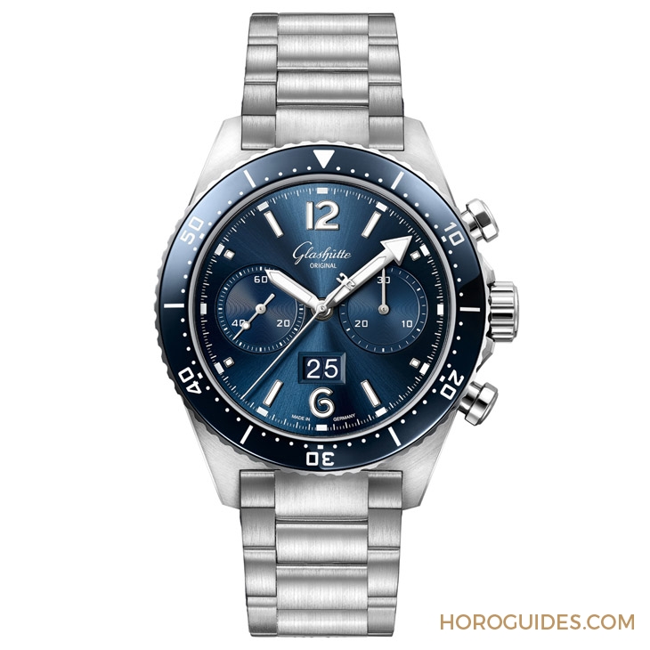 GLASHÜTTE ORIGINAL - Spezialist - 1-37-23-02-81-70 - 藍面、藍陶瓷圈打頭陣!Glashütte Original SeaQ系列首次搭載計時功能