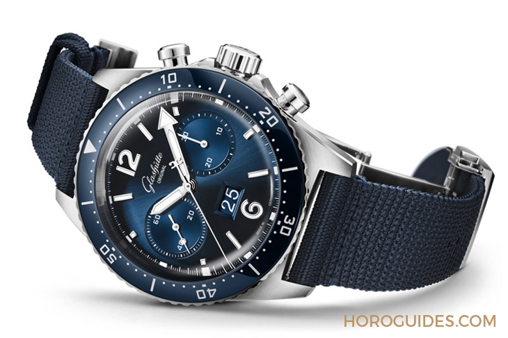 GLASHÜTTE ORIGINAL - Spezialist - 1-37-23-02-81-70 - 藍面、藍陶瓷圈打頭陣!Glashütte Original SeaQ系列首次搭載計時功能