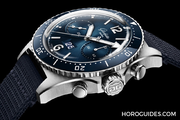 GLASHÜTTE ORIGINAL - Spezialist - 1-37-23-02-81-70 - 藍面、藍陶瓷圈打頭陣!Glashütte Original SeaQ系列首次搭載計時功能