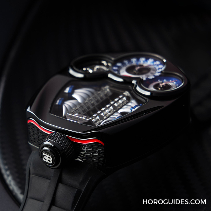JACOB & CO. - BUGATTI - BU300.22.AA.AA.A - 戴著走的V16氣缸引擎｜Jacob & Co.發表超跑Bugatti Tourbillon同名限量腕錶