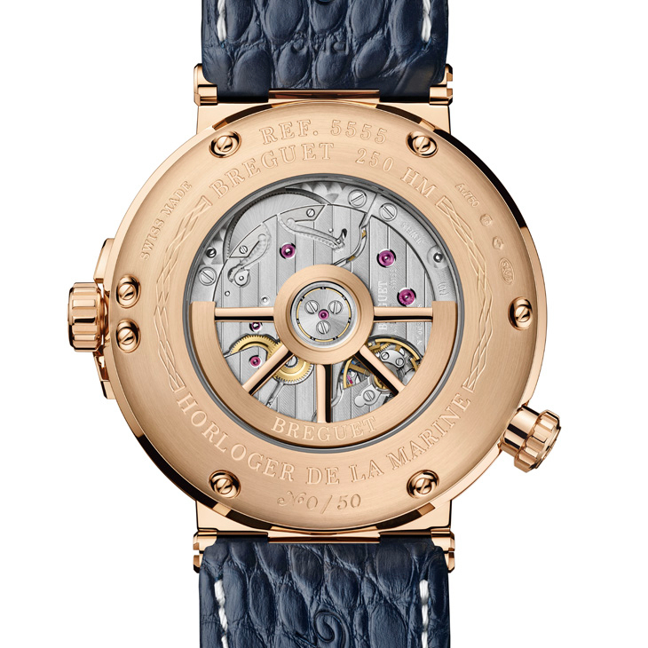 BREGUET - MARINE - 5555BH/YS/9WV - 俯瞰夜裡燈火：寶璣250周年紀念腕錶第五章， Marine Hora Mundi 5555腕錶