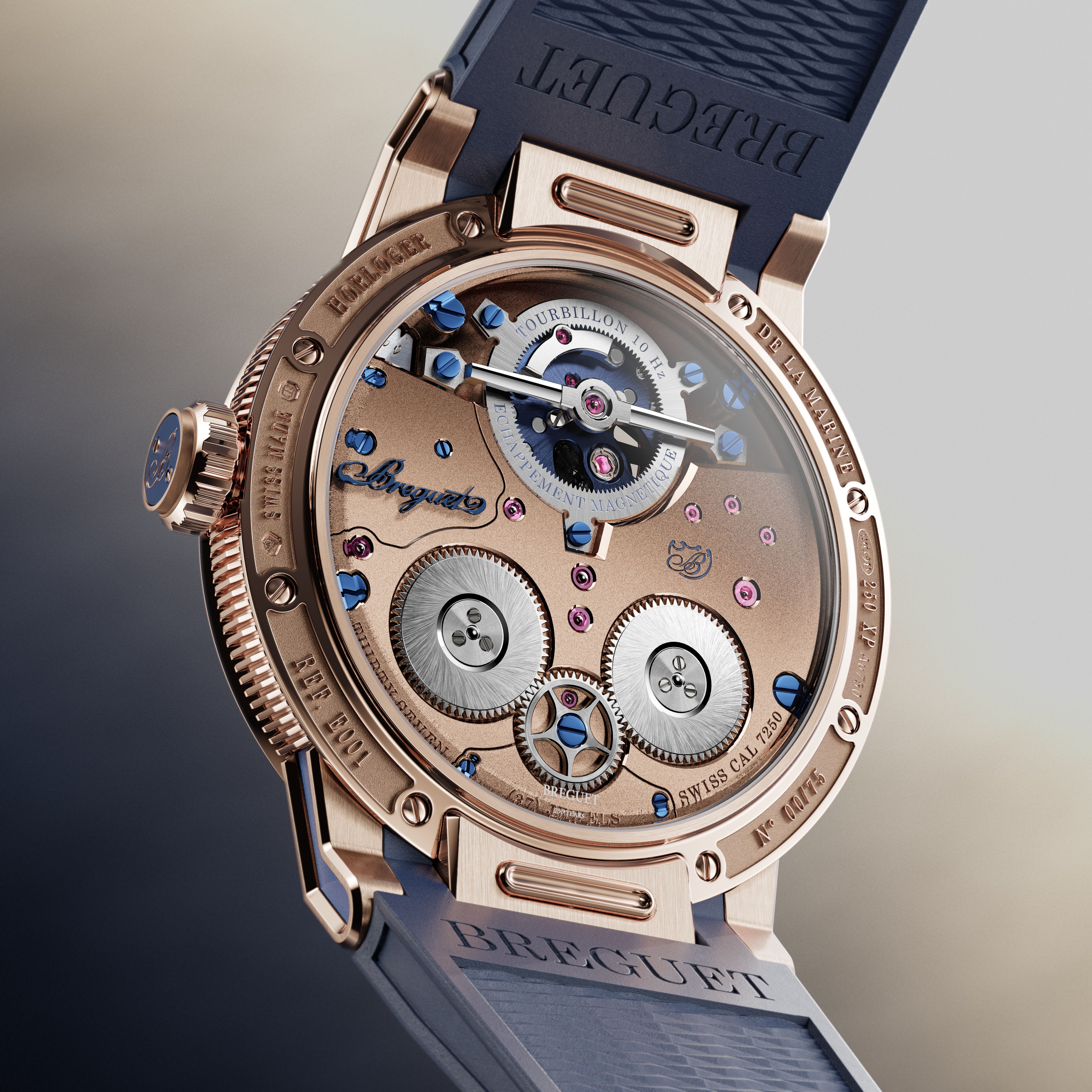 BREGUET - MARINE - E001BH/S9/5ZV - Breguet Experimentale 1:以 10 赫茲磁力擒縱陀飛輪開啟未來製錶新篇章