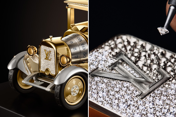 LOUIS VUITTON - 精湛工藝 - （LOUIS VUITTON CAMIONNETTE） - 連胎紋都是「LV」的復古小貨車｜Louis Vuitton Camionnette座鐘