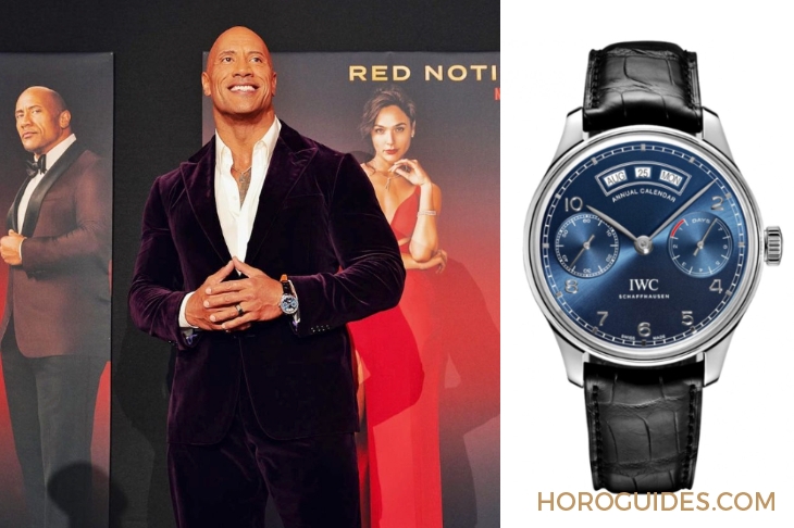 PANERAI - 【名人錶盒】巨石強森戴IWC出席Netflix《紅色通緝令Red Notice》首映