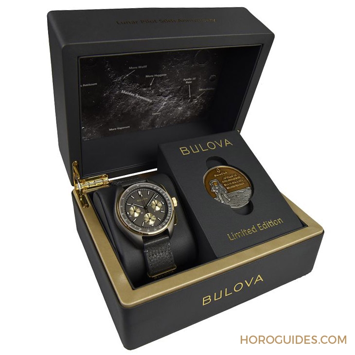 BULOVA - Lunar Pilot - 98A285 - 50年登月傳奇，收藏你的太空夢｜BULOVA寶路華50周年Lunar Pilot限量錶