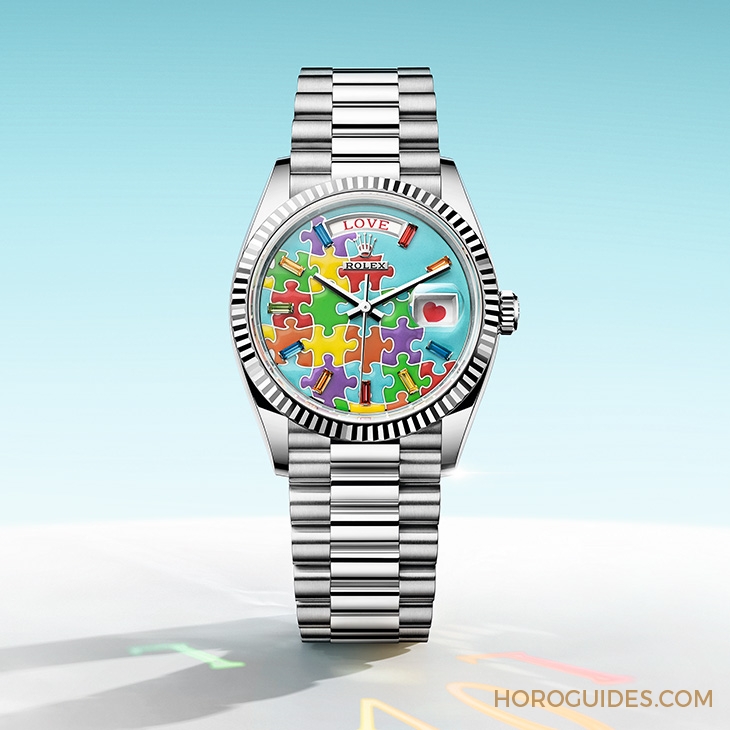 ROLEX - DAY-DATE - 128238-0106 - Why so serious? 勞力士新款Day-Date「emoji」拼圖錶盤有話要說